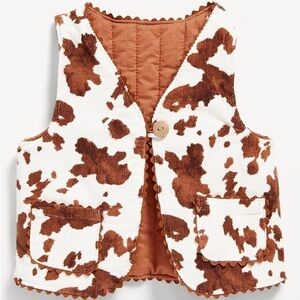 Cow Printed Corduroy Vest for Baby